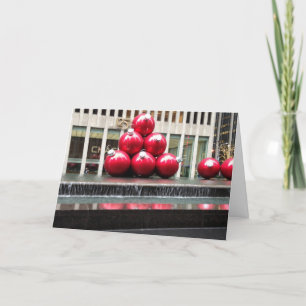 Cartes Pour Fêtes Annuelles New York City NYC Décorations de Noël Sixième Ave