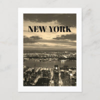New York City Skyline Lumière nocturne Twilight Se