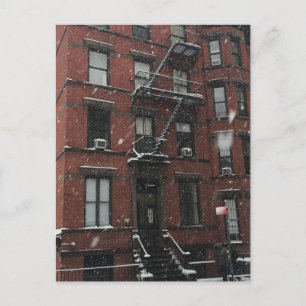 Cartes Pour Fêtes Annuelles New York City Winter Snowstorm Noël Hanoukka