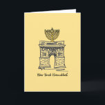 Cartes Pour Fêtes Annuelles New York Hanoukka Washington Carré Menorah Candle<br><div class="desc">La carte de voeux présente une illustration originale de l'arc Carré de Washington de NYC, "habillé" pour Hanoukka avec une menorah au-dessus. Cette conception est également disponible sur d'autres produits. De nombreuses impressions alimentaires supplémentaires sont également disponibles dans cette boutique. Ne vois-tu pas ce que tu cherches ? Vous avez...</div>