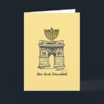 Cartes Pour Fêtes Annuelles New York Hanoukka Washington Carré Menorah Candle<br><div class="desc">La carte de voeux présente une illustration originale de l'arc Carré de Washington de NYC, "habillé" pour Hanoukka avec une menorah au-dessus. Cette conception est également disponible sur d'autres produits. De nombreuses impressions alimentaires supplémentaires sont également disponibles dans cette boutique. Ne vois-tu pas ce que tu cherches ? Vous avez...</div>