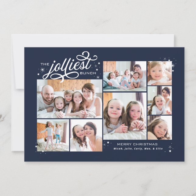 Cartes Pour Fêtes Annuelles Newsletter Jolmost Bunch Multi Photo Holiday (Devant)