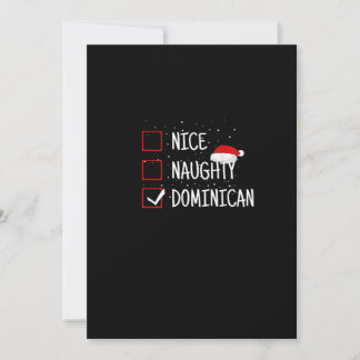 Cartes Pour Fêtes Annuelles Nice Naughty Dominican Christmas List
