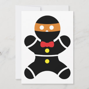 Cartes Pour Fêtes Annuelles Ninja pain d'épices