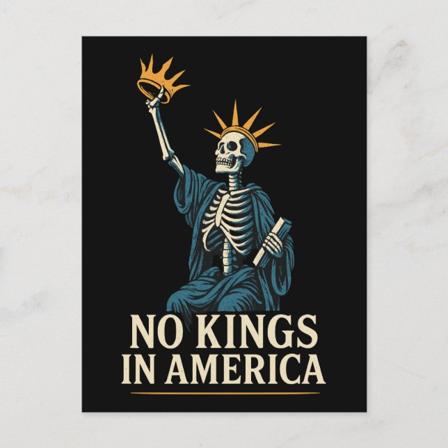 Cartes Pour Fêtes Annuelles No Kings in America Protest (Devant)