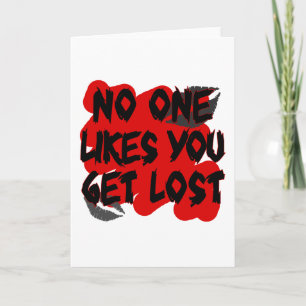 Cartes Pour Fêtes Annuelles No One Likes You