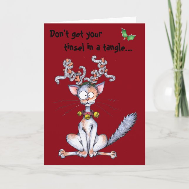 Cartes Pour Fêtes Annuelles N'obtenez pas votre tresse dans un embrouillement (Devant)