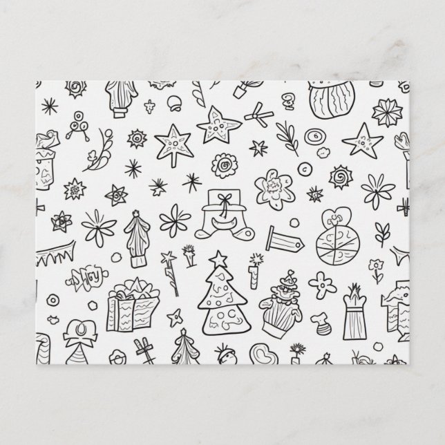 Cartes Pour Fêtes Annuelles Noël (Devant)