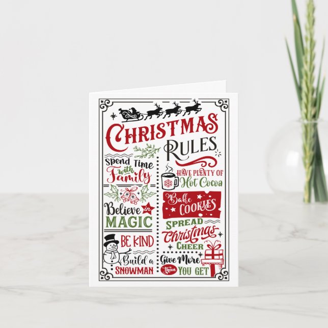 Cartes Pour Fêtes Annuelles Noël (Devant)