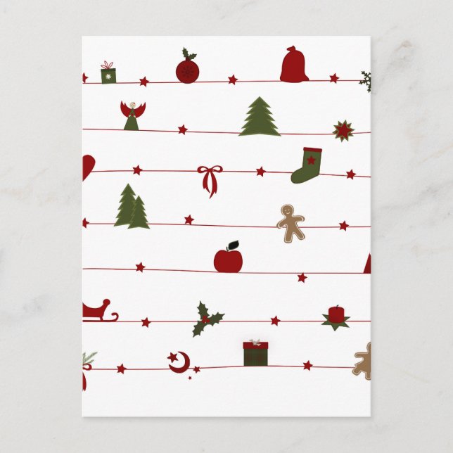 Cartes Pour Fêtes Annuelles Noël (Devant)