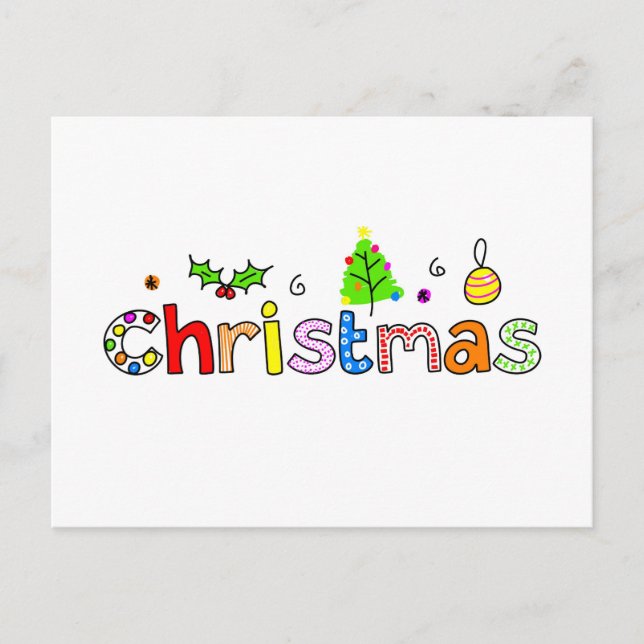 Cartes Pour Fêtes Annuelles noël (Devant)
