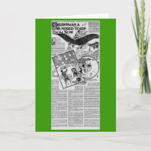 Cartes Pour Fêtes Annuelles Noël 1909 d'article de journal de Harlem Montana