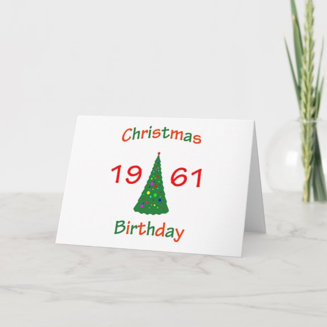 Cartes Pour Fêtes Annuelles Noël 1961 (Devant)