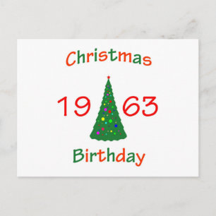 Cartes Pour Fêtes Annuelles Noël 1963 Anniversaire