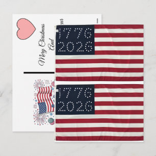 Cartes Pour Fêtes Annuelles Noël 2025 durant le semi-quincentenaire des États-