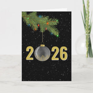 Cartes Pour Fêtes Annuelles Noël 2025 Ornements en neige