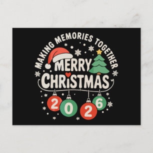 Cartes Pour Fêtes Annuelles Noël 2026 Famille Créant des Souvenirs Ensemble