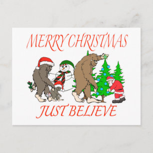 Cartes Pour Fêtes Annuelles Noël 2 de famille de Bigfoot