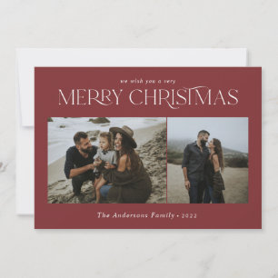 Cartes Pour Fêtes Annuelles Noël 2 photo aquarelle botanique bordeaux