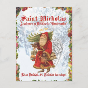 Cartes Pour Fêtes Annuelles Noël 4 Saint Nicolas