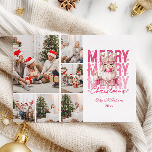 Cartes Pour Fêtes Annuelles  Noël 6 Photo Vintage Casse-Noisette Rose 