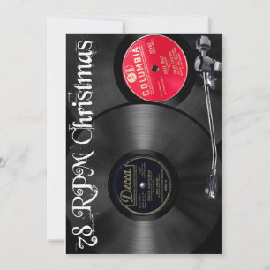 Cartes Pour Fêtes Annuelles Noël 78 tours/minute