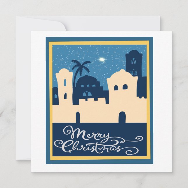 Cartes Pour Fêtes Annuelles Noël à Bethléem (Devant)