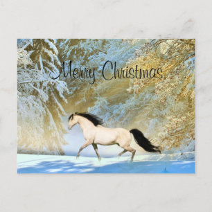 Cartes Pour Fêtes Annuelles Noël à cheval Buckskin