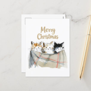 Cartes Pour Fêtes Annuelles Noël à Cute Kittens