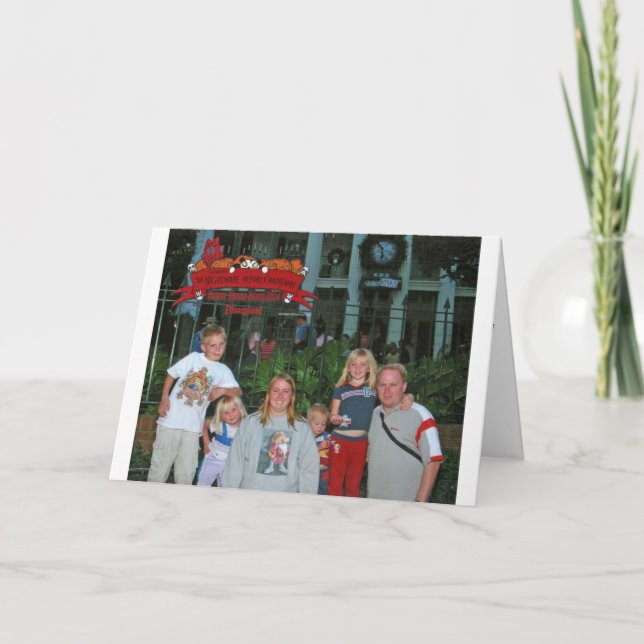 Cartes Pour Fêtes Annuelles Noël à Disneyland (Devant)