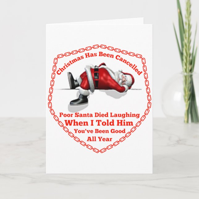 Cartes Pour Fêtes Annuelles Noël a été annulé (Devant)