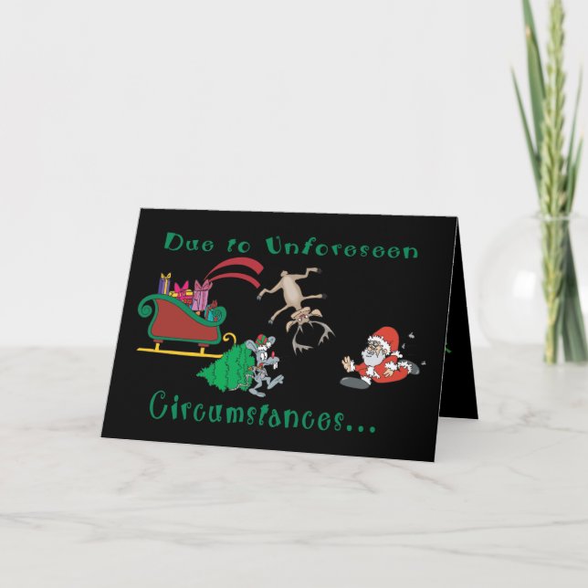 Cartes Pour Fêtes Annuelles Noël A Été Annulé Noël Drôle (Devant)