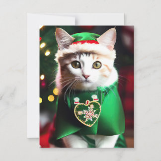 Cartes Pour Fêtes Annuelles Noël à Kitten