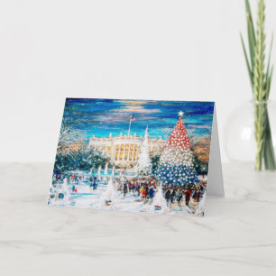Cartes Pour Fêtes Annuelles Noël à la Maison Blanche