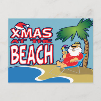 Cartes Pour Fêtes Annuelles Noël à la Plage-Carte postale