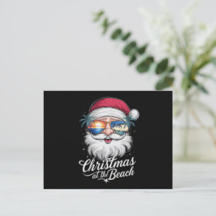 Cartes Pour Fêtes Annuelles Noël à la plage Vacances d'été hawaïennes de Noël