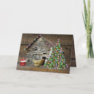 Cartes Pour Fêtes Annuelles Noël À La Poulet Coop