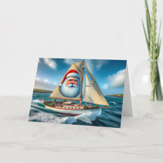 CARTES POUR FÊTES ANNUELLES NOËL À LA VOILE - VOILE D'HIVER