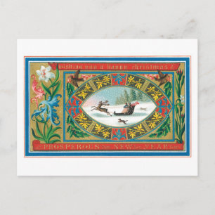 Cartes Pour Fêtes Annuelles Noël à l'ancienne