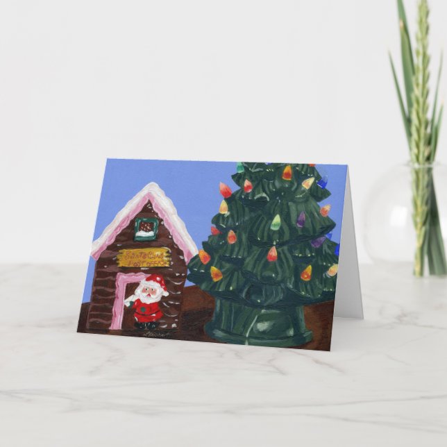 Cartes Pour Fêtes Annuelles Noël à l'ancienne (Devant)
