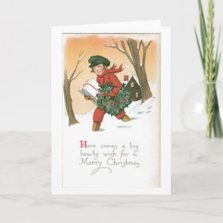 Cartes Pour Fêtes Annuelles Noël à l'ancienne