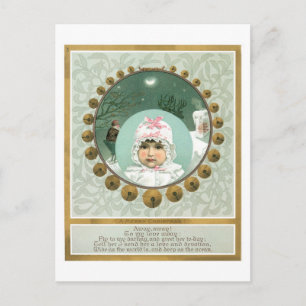 Cartes Pour Fêtes Annuelles Noël à l'ancienne, bébé