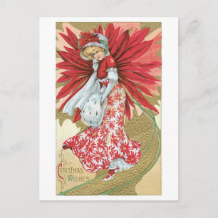 Cartes Pour Fêtes Annuelles Noël à l'ancienne, dame