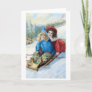 Cartes Pour Fêtes Annuelles Noël à l'ancienne, Dormir