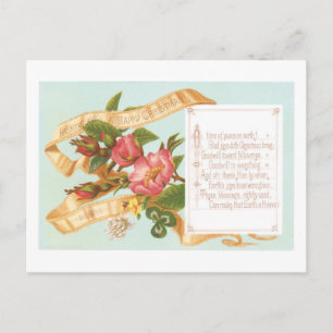 Cartes Pour Fêtes Annuelles Noël à l'ancienne, Fleur