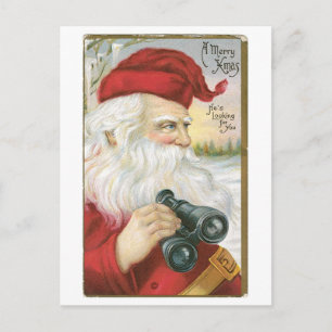 Cartes Pour Fêtes Annuelles Noël à l'ancienne, Père Noël