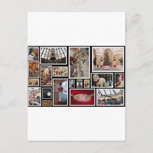 Cartes Pour Fêtes Annuelles Noël à Las Vegas (Devant)