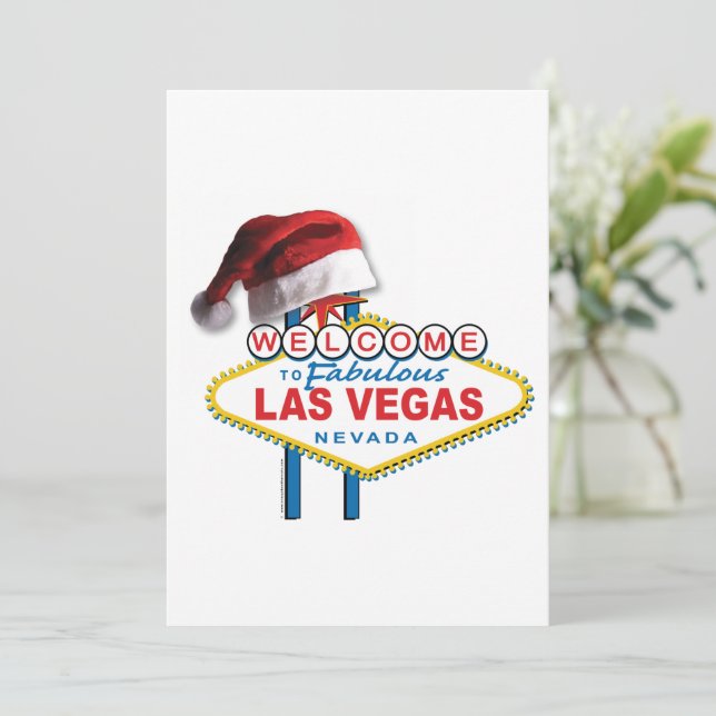 Cartes Pour Fêtes Annuelles Noël à Las Vegas (Debout devant)
