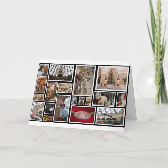 Cartes Pour Fêtes Annuelles Noël à Las Vegas (Devant)