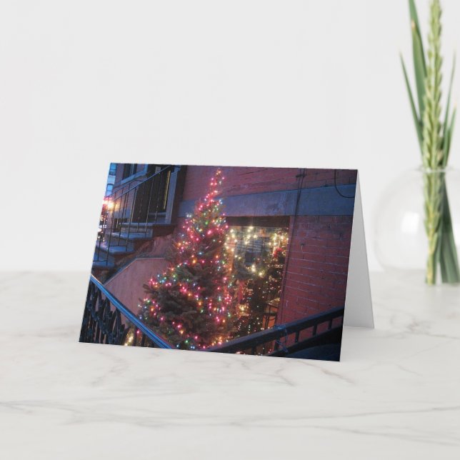 Cartes Pour Fêtes Annuelles Noël à New York (Devant)